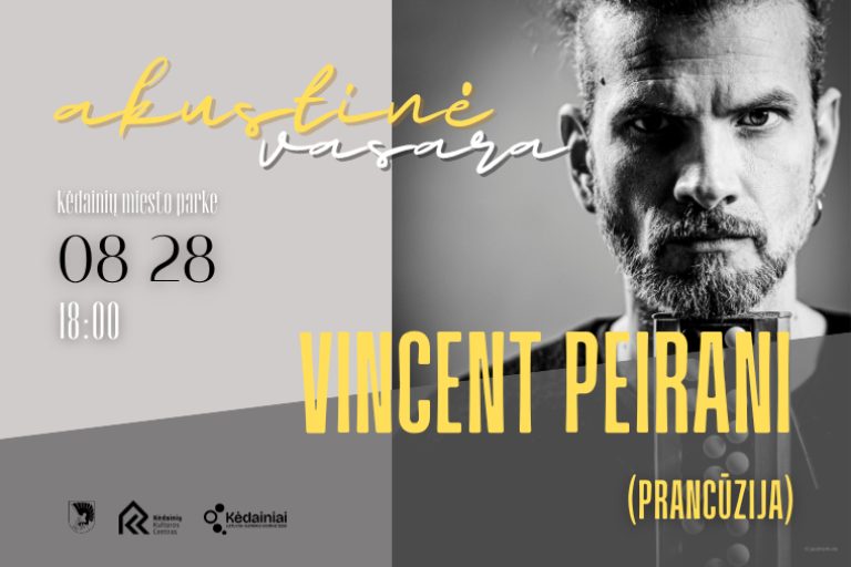 Tarptautinis festivalis „Akustinė akordeono vasara“. Vincent Peirani.